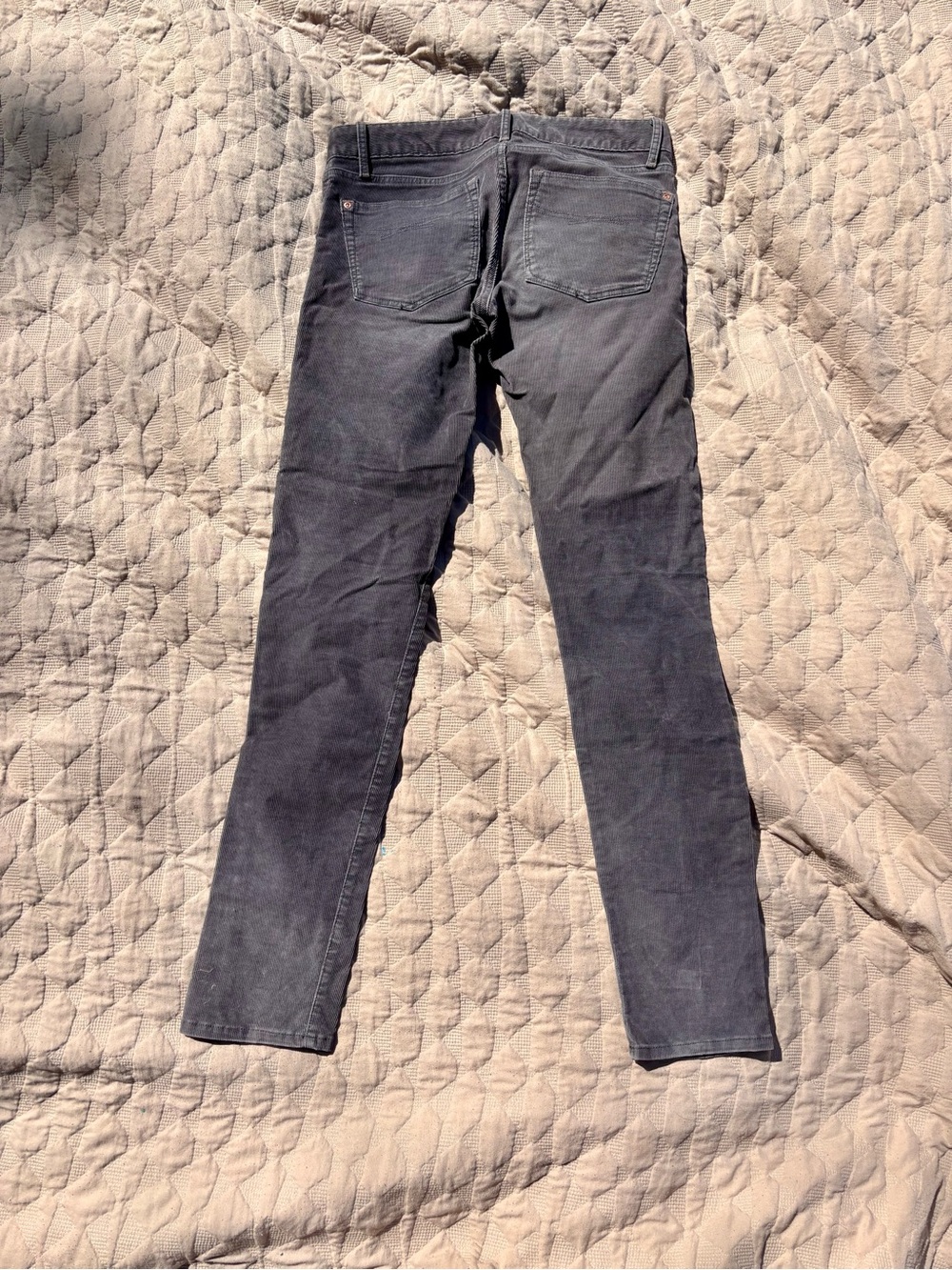 Gap 1969 Always Skinny Flint Gray Corduroy Pants Size 26/2 - Picture 3 of 9